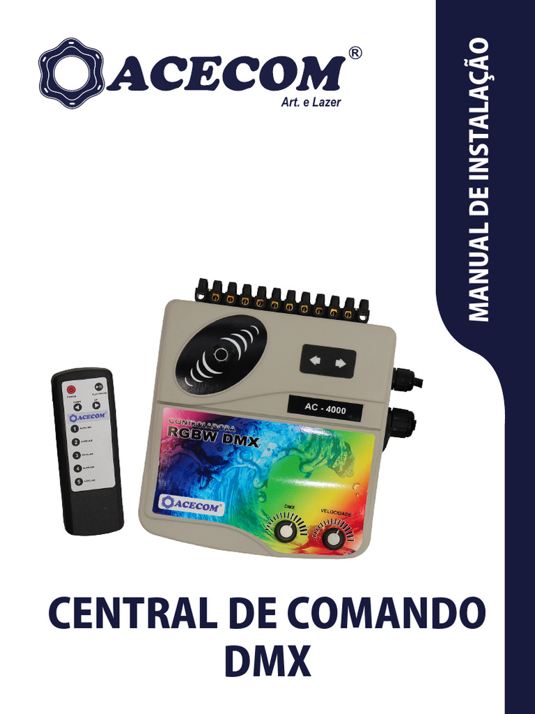 Manual de Instalação da Central DMX | PDF | Luz | Cor