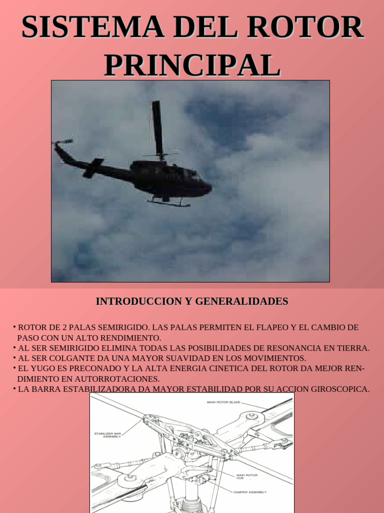 Funcionamiento del Rotor y Estabilización | PDF | Rotor del helicóptero ...
