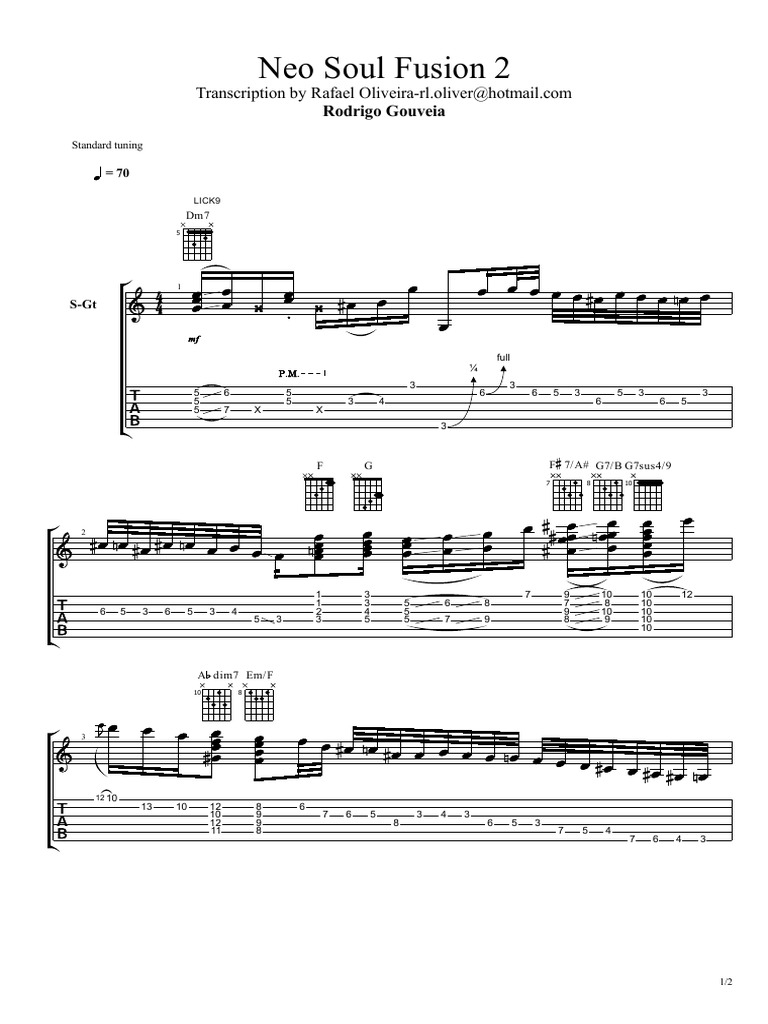 Neo Soul Fusion Guitar Licks Guide | PDF