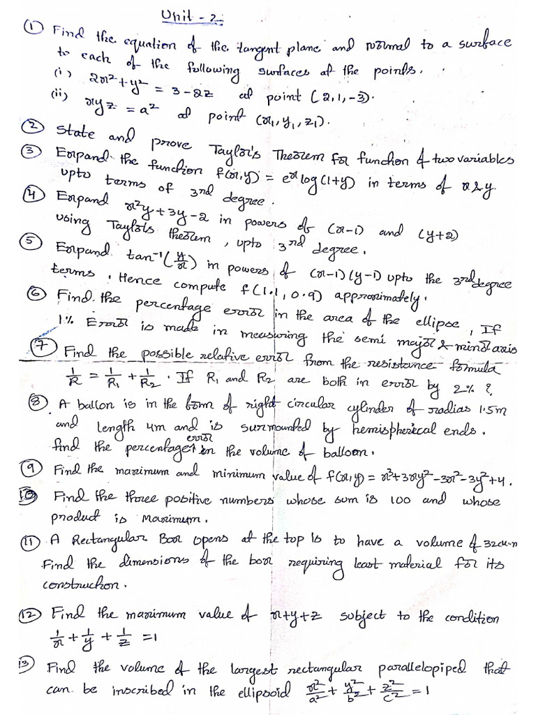 2ND Unit Assignment Questions | PDF