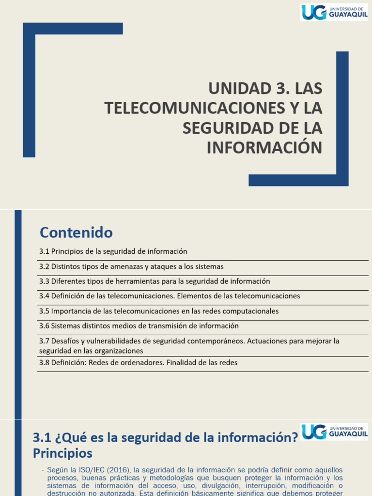 3.1 Qué Es La Seguridad de La Información - Principios | PDF ...