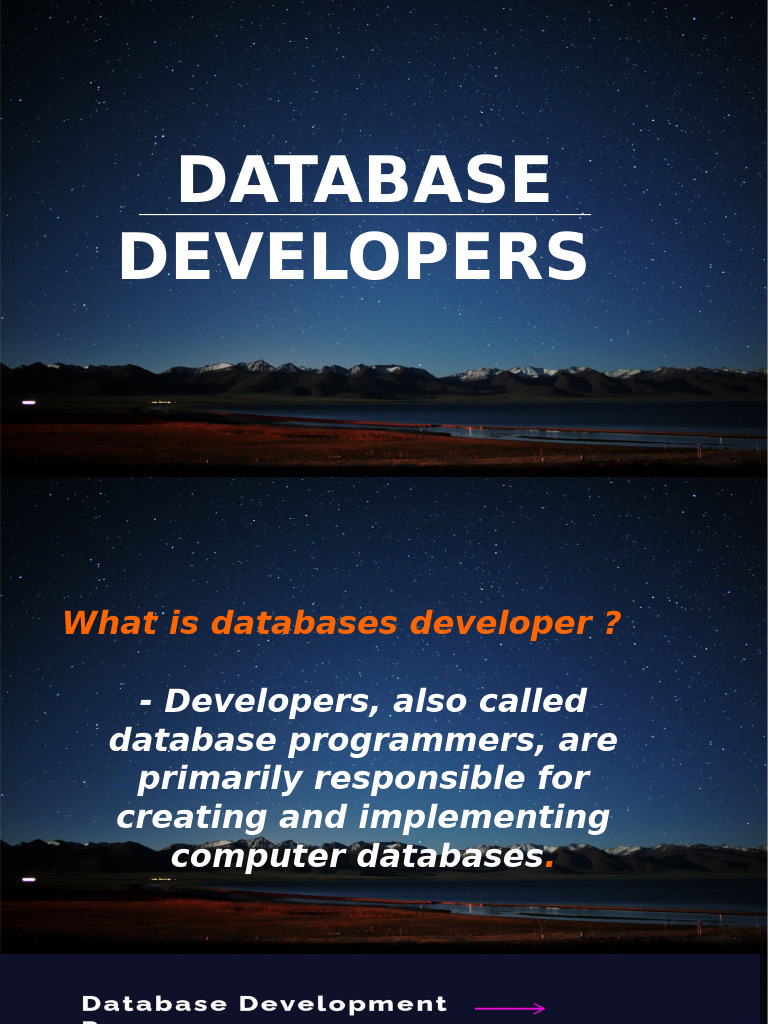 Advantages and Disadvantages of Database Developers | PDF | Computers ...