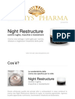 Night Restructure CLAMYS PHARMA: Crema Viso Antiage / Antirughe
