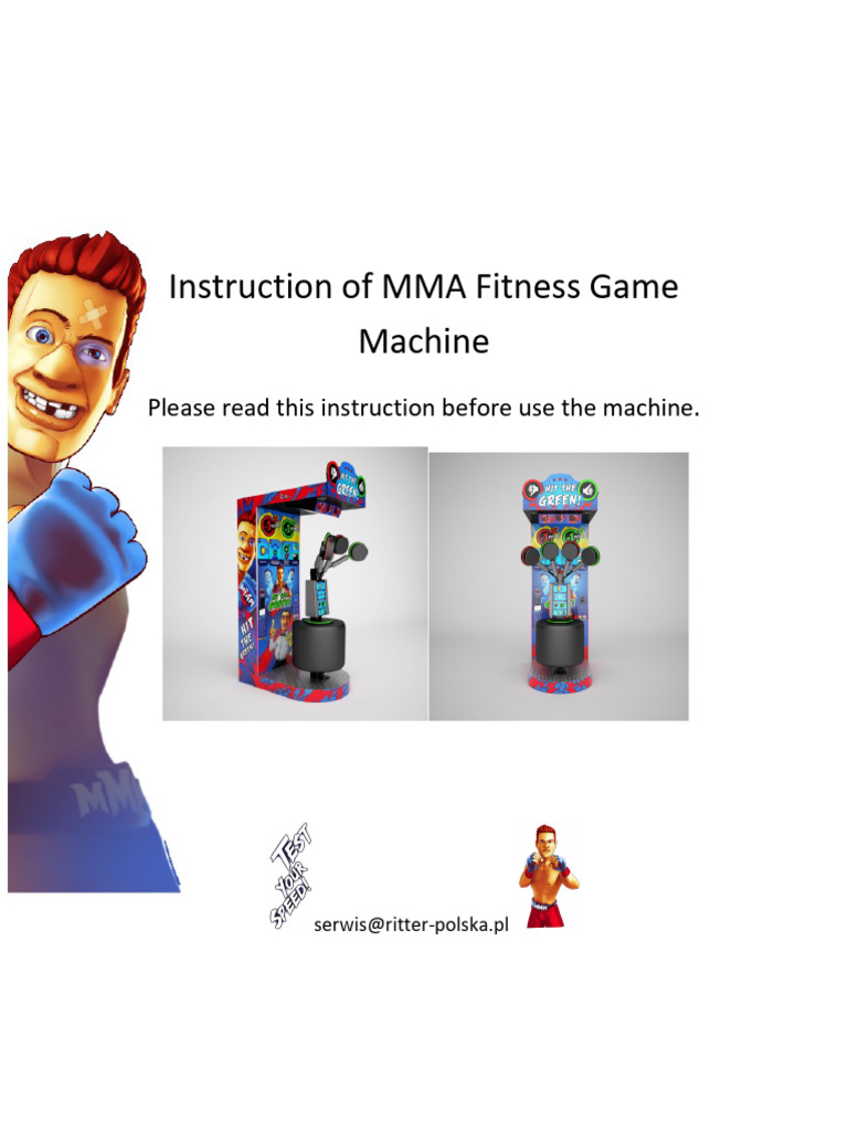 MMA Fitness Machine User Guide | PDF | Electrical Connector ...