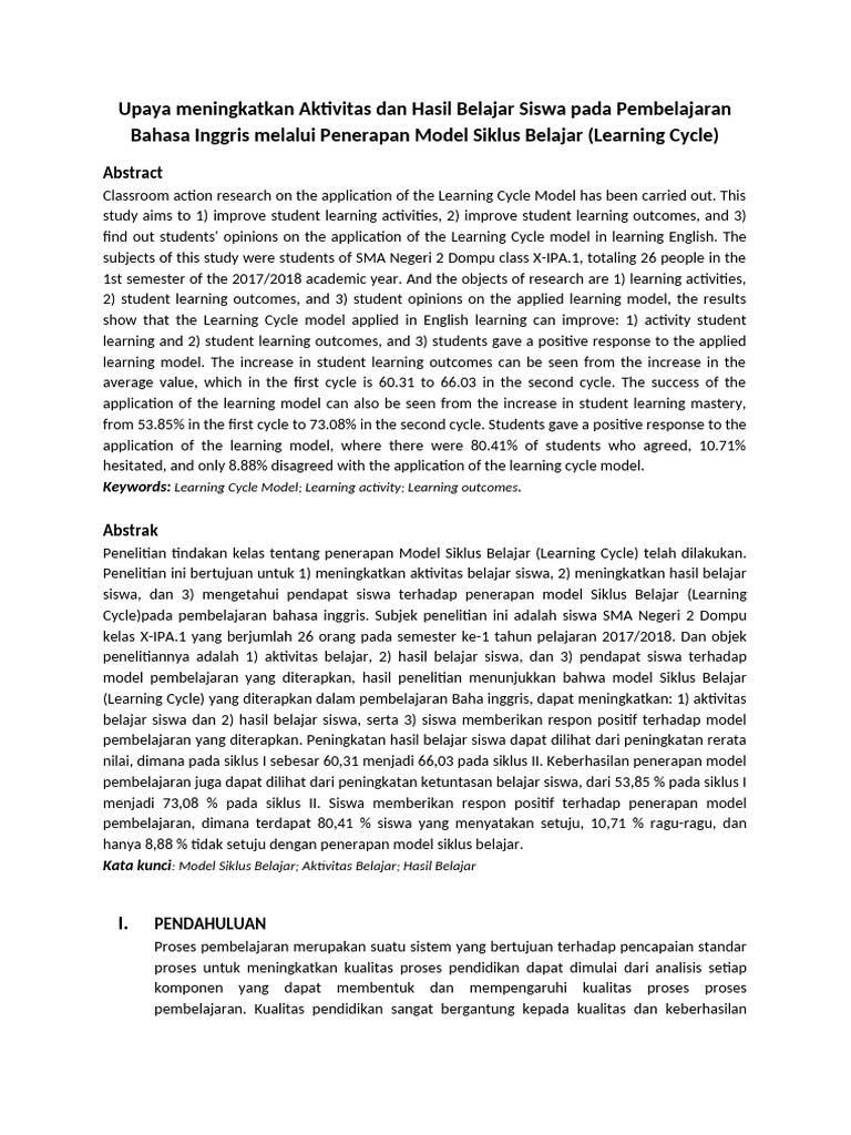 130 Article-Hasil Belajar Siswa Pada Pembelajaran Bahasa Inggris