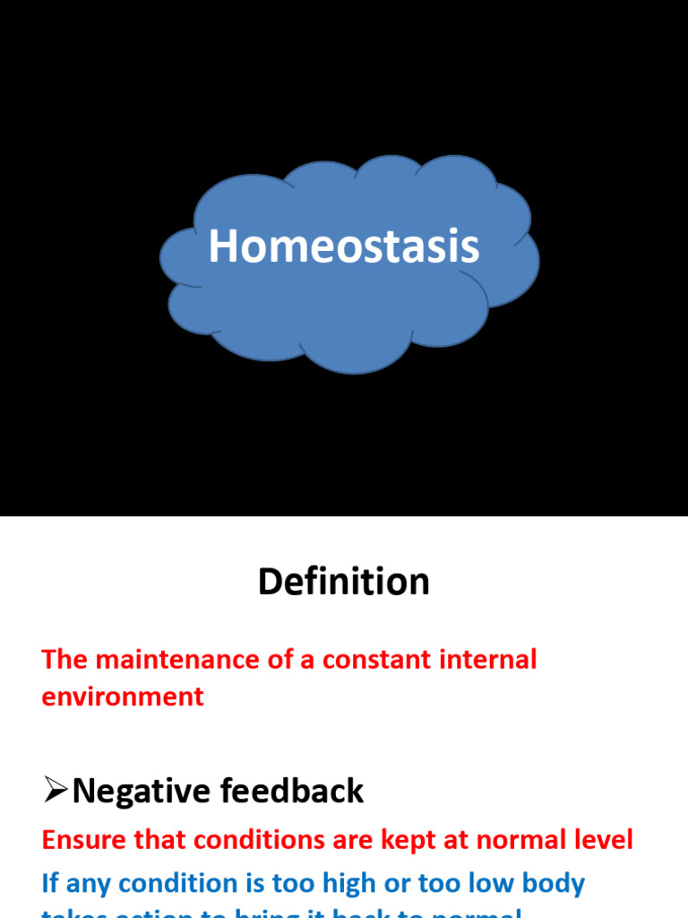 Homeostasis: Definition and Mechanisms | PDF