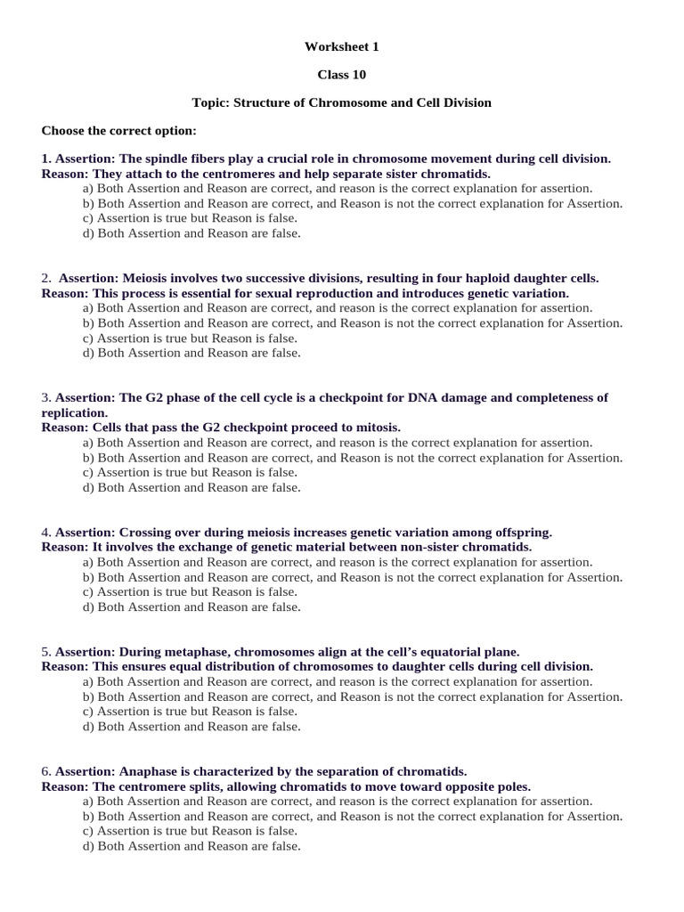 worksheet-1-structure-of-chromosomes-cell-division-class-10-pdf