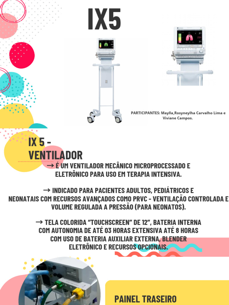 Apresentação Ventilador Ix5 | PDF