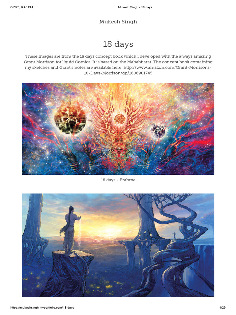 Mukesh Singh - 18 Days | PDF | Mahabharata | Vaishnava Texts
