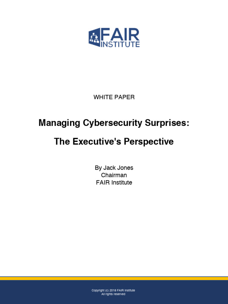 Managing Cybersecurity Surprises | PDF | Risk | Computer Security