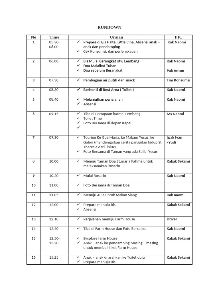Rundown | PDF