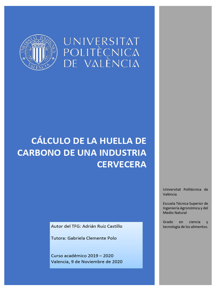 Huella de carbono en cerveceras artesanales | PDF | Huella de carbono ...