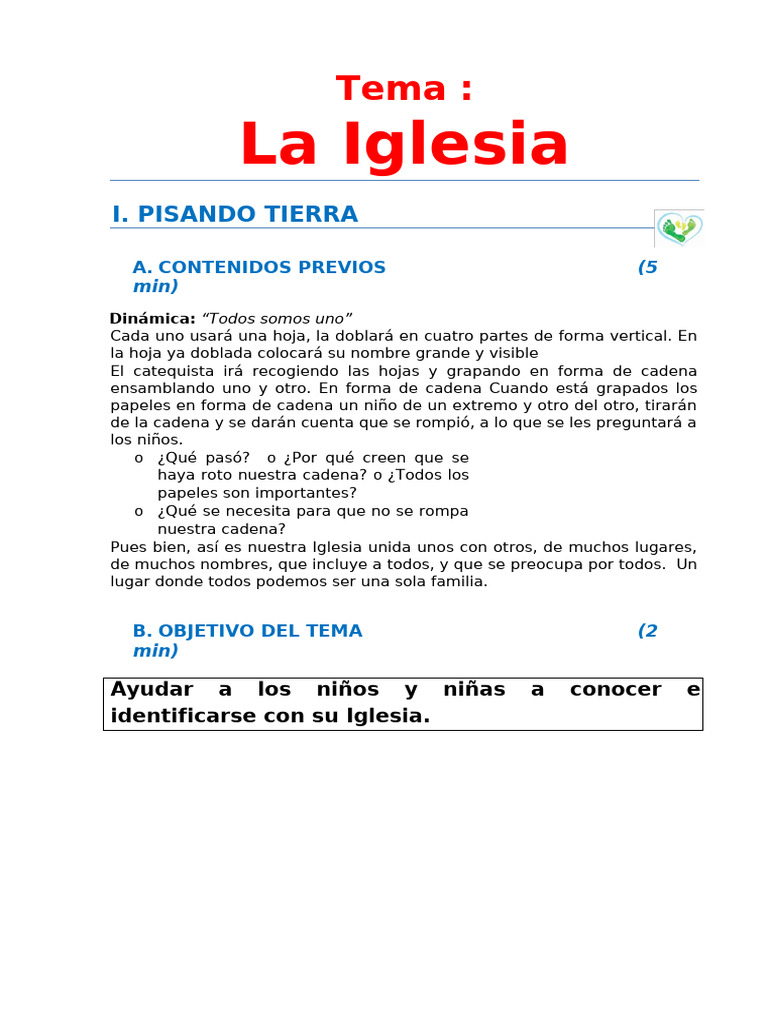 Tema 7 - La Iglesia | PDF | Iglesia cristiana | Cristo (título)