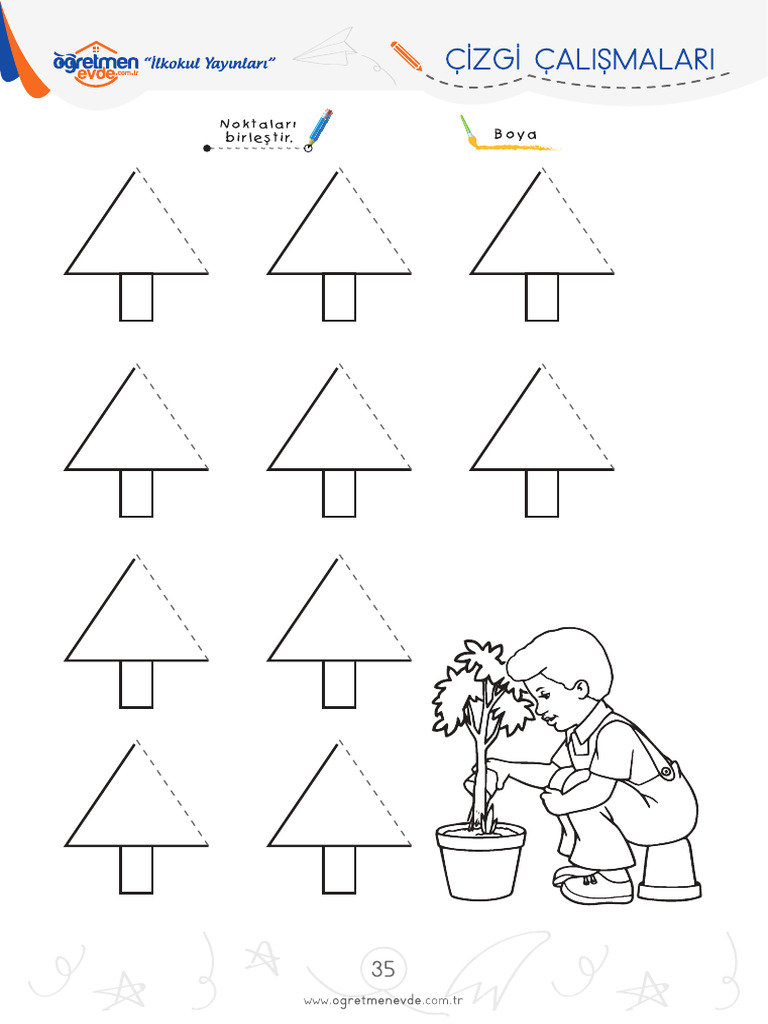 1 Sinif Cizgi Calismalari Sayfalar 36 | PDF
