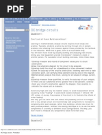 DC Bridge Circuits - Worksheet