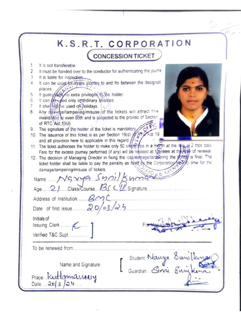 A Previous Concession Card PDF Compressed | PDF