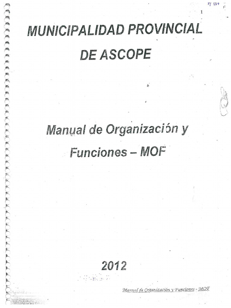 Mof - Ascope | PDF