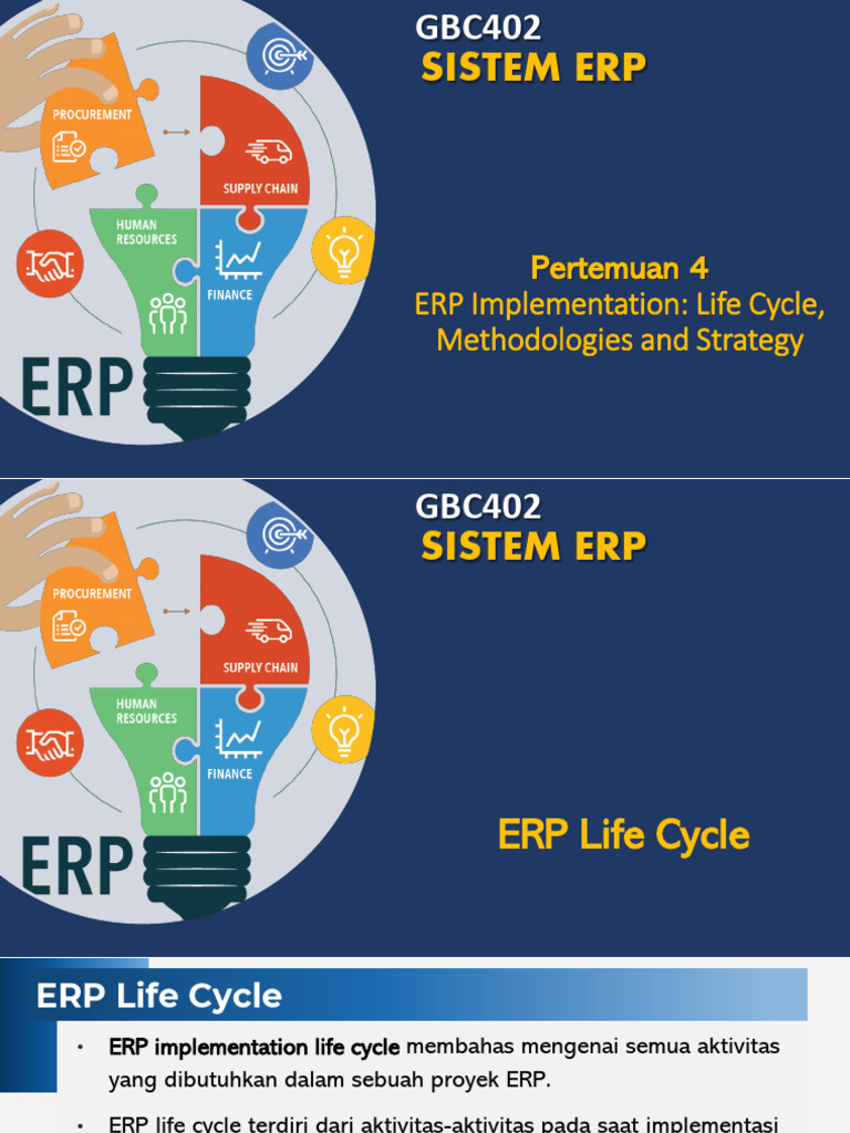 Tahapan Implementasi Sistem ERP | PDF
