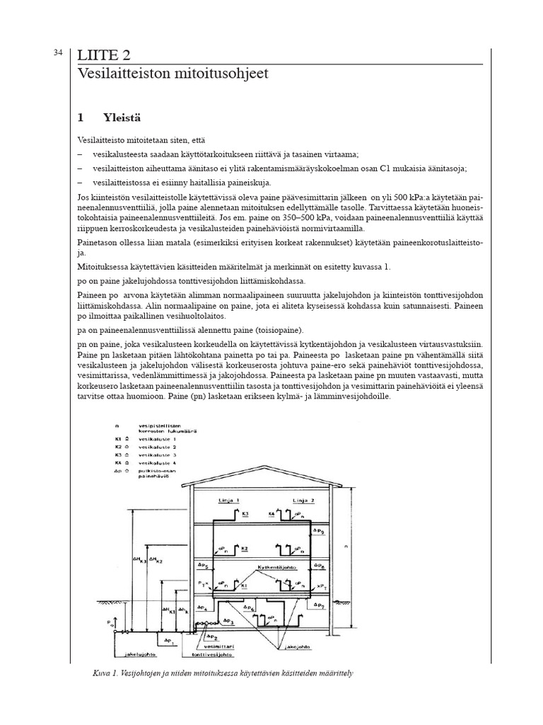 Sizing Guidelines For Water Installations in Finlande d1 - 2007 - Liite ...