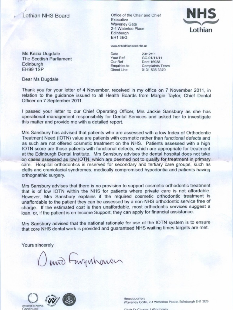 Orthodontic Treatment NHS Lothian2012!01!13 PDF