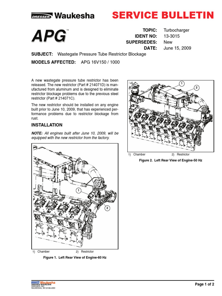 WG PR Tube Restrictor Blockage | PDF | Vehicle Technology | Motor Vehicle