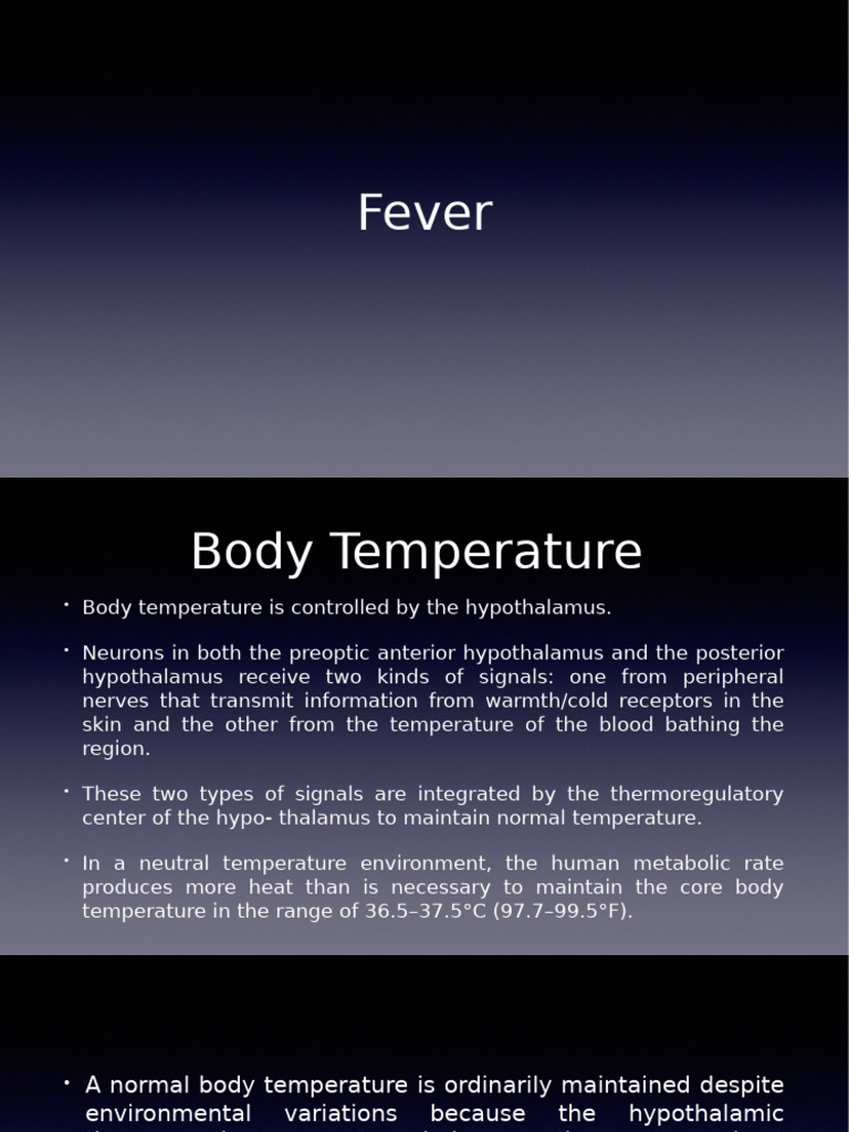 Fever 1 | PDF | Fever | Hyperthermia