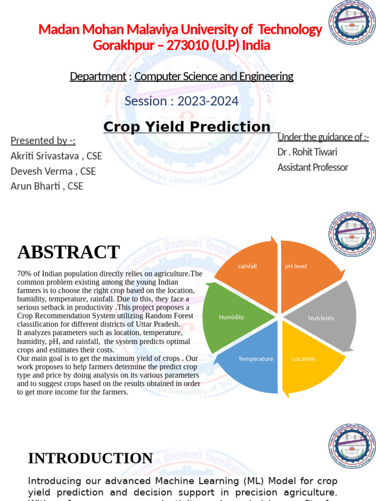 Crop Yield Prediction Using ML Techniques | PDF | Machine Learning ...