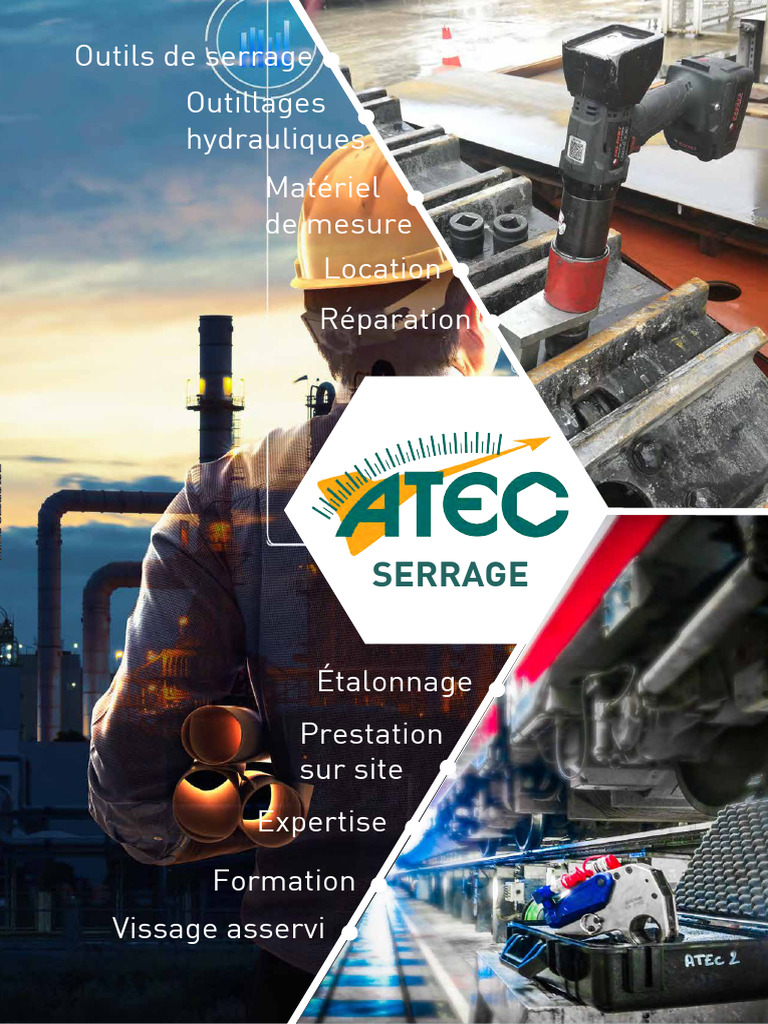 Solutions de Serrage Industriel ATEC | PDF | Hydraulique | Outils