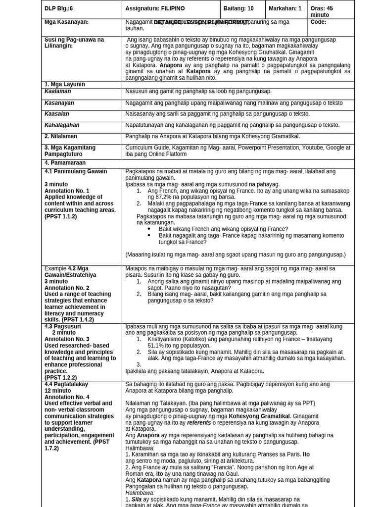 Classroom Observation 2024 2025 Pdf