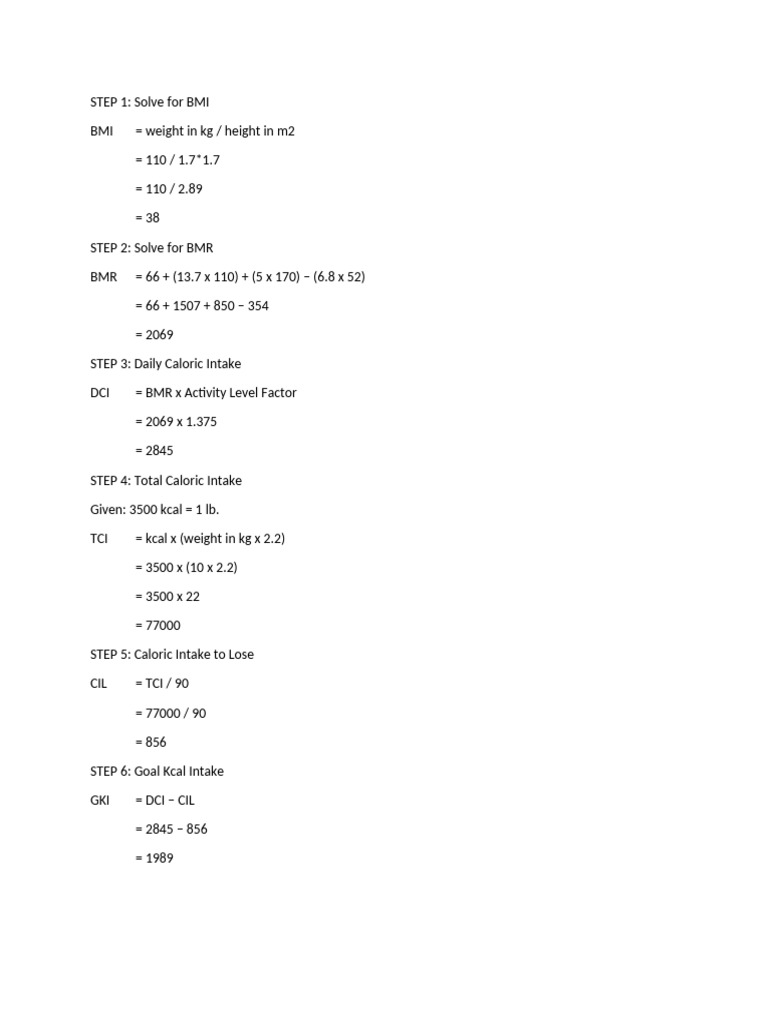 SWL Guide Lose Weight | PDF
