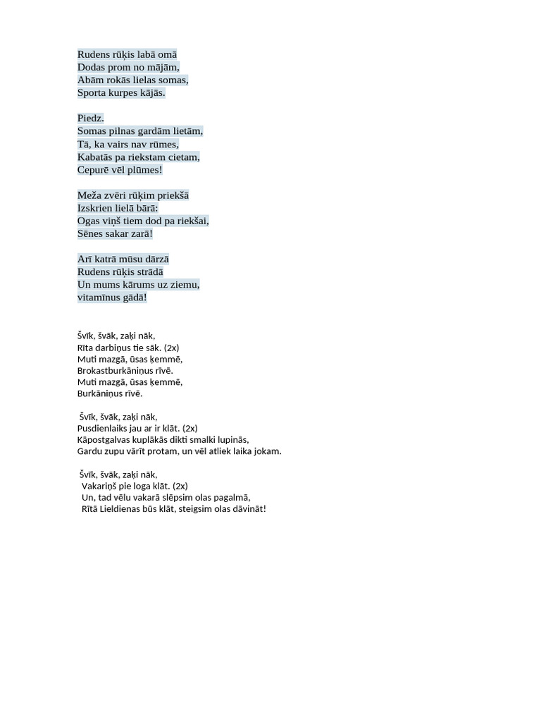 Rudens Rūķis | PDF