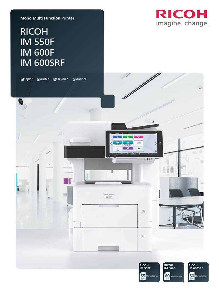 Ricoh Im 550f Im 600f Im 600srf Brochure | PDF | Network Interface ...