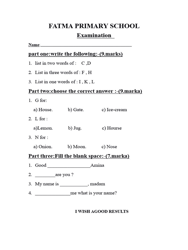 Fatma English Exam (One) | PDF | Computers