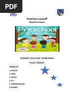Free Playgroup Worksheets PDF | PDF