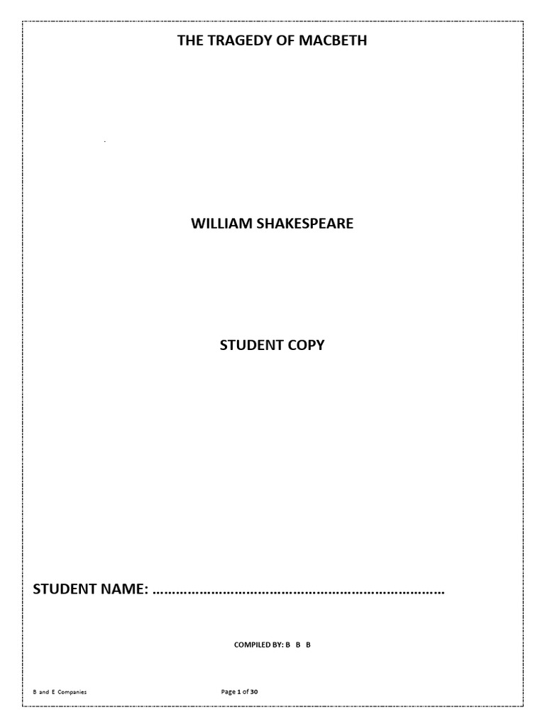Macbeth: Ambition and Betrayal | PDF | Macbeth