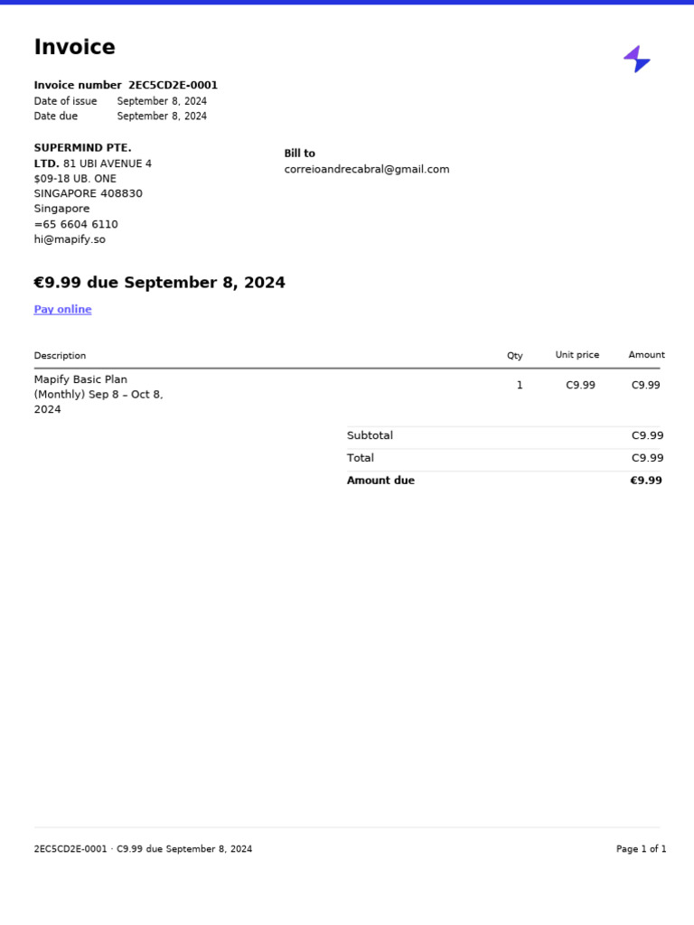 Invoice 2EC5CD2E 0001 | PDF | Business | Finance & Money Management