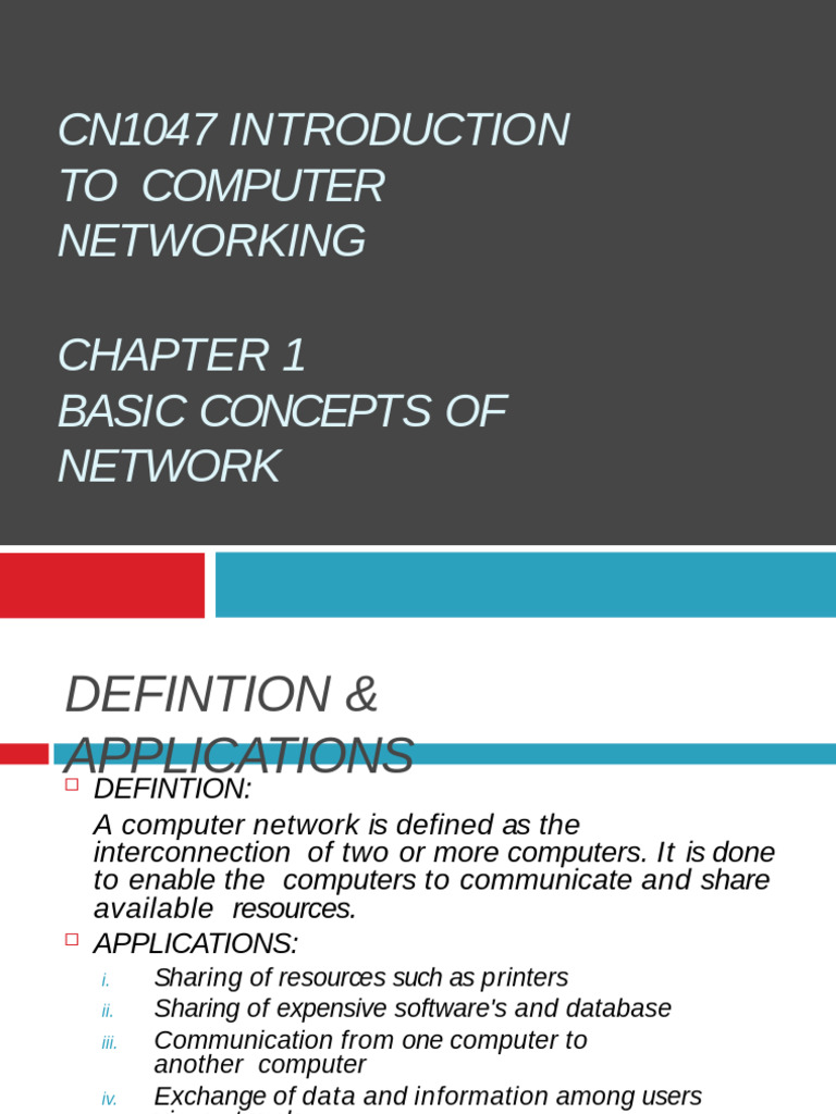 [Lecture - 5] Networks...brief introduction | PDF | Computer Network ...