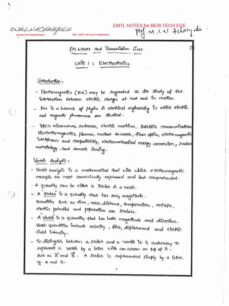 EMTL Notes for ECE Students at CBIT | PDF | Business | Computers