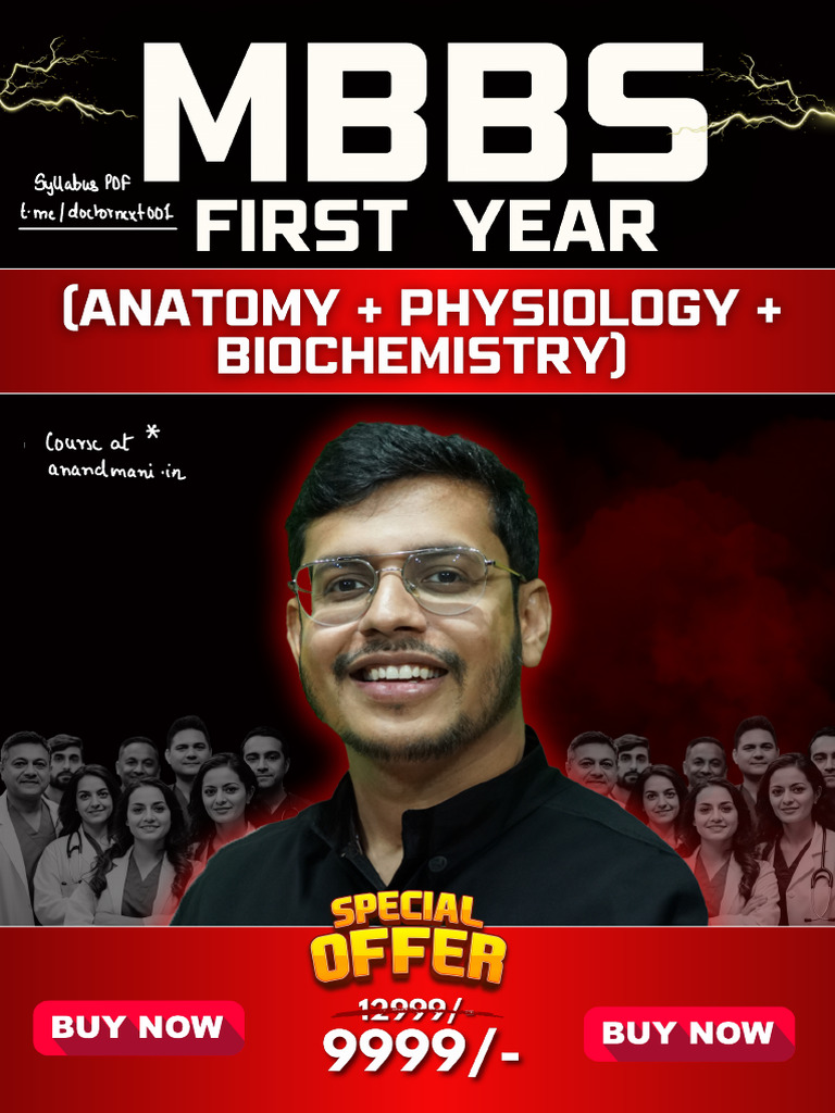 MBBS 1st Year Syllabus | PDF | Abdomen | Endocrine System