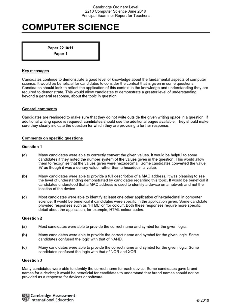 570403 June 2019 Examiner Report Pdf Computer Data Storage Online
