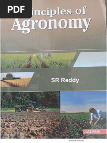 Principles of Agronomy by SR Reddy