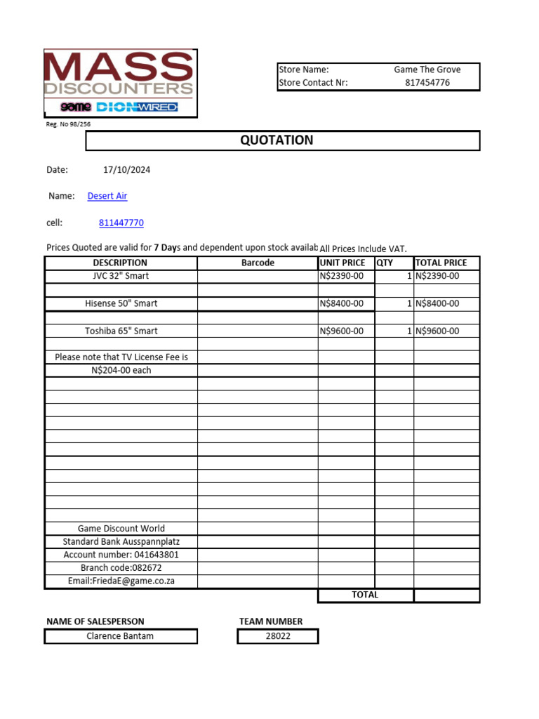 Quotation Game The Grove | PDF