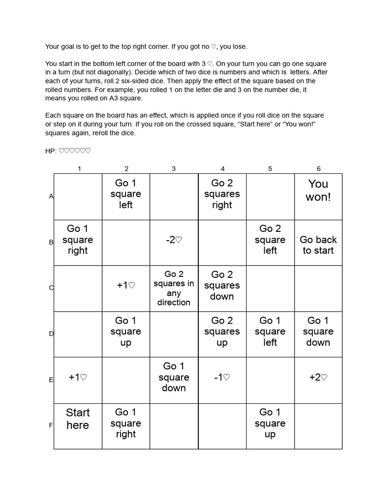 Dice Game Board Strategy Guide | PDF