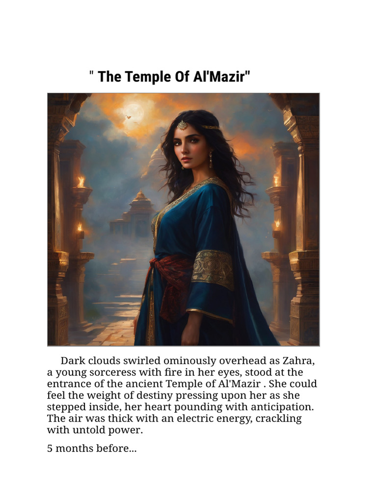 Zahra's Quest for Al'Mazir's Amulet | PDF | Religion & Spirituality ...