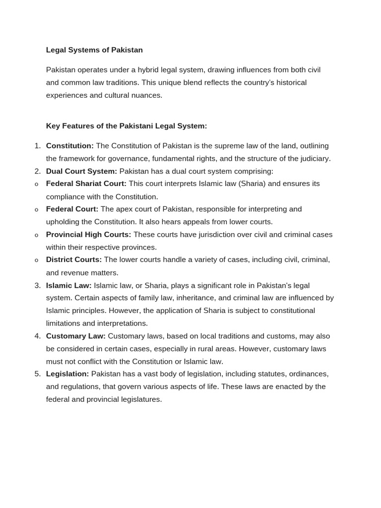 Access to Justice in Pakistan's Legal System | PDF | Supreme Courts ...