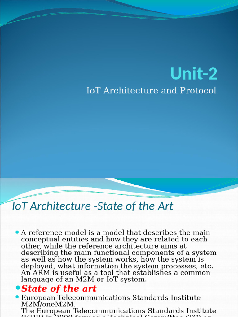 UNIT-2 Iot A and P Updated | PDF | Internet Of Things | Computer Network