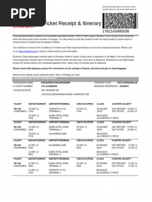 Plane Ticket Template 17