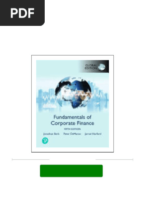Fundamentals of Corporate Finance, 5th Global Edition Jonathan Berk all chapter instant download
