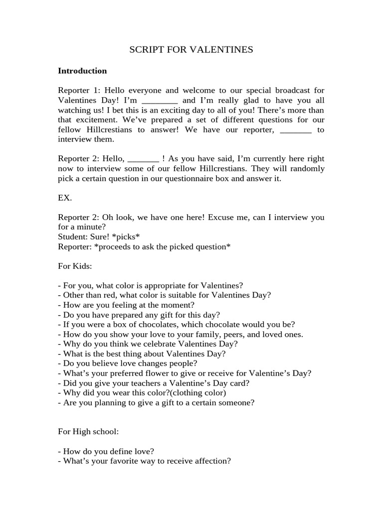 Valentines | PDF | Valentine's Day