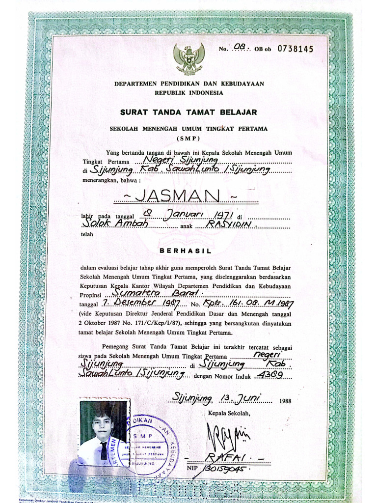 Ijazah Pakjas | PDF